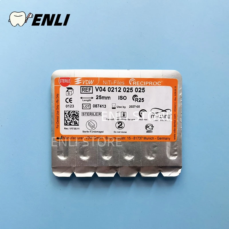 Fichiers alternatifs en endodontie VDW RElongitude ROC Fichiers à un fichier Endo, Défauts de surface dentaire, Fichiers endodontiques réciproques