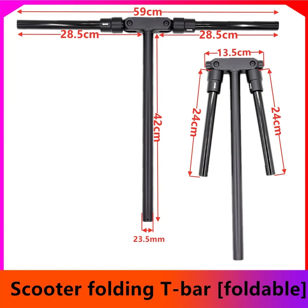 JIPIN Electric Scooter Folding T-stem Handle for KUGOO M4 PRO Skateboard Front Folding Lever Spare Parts