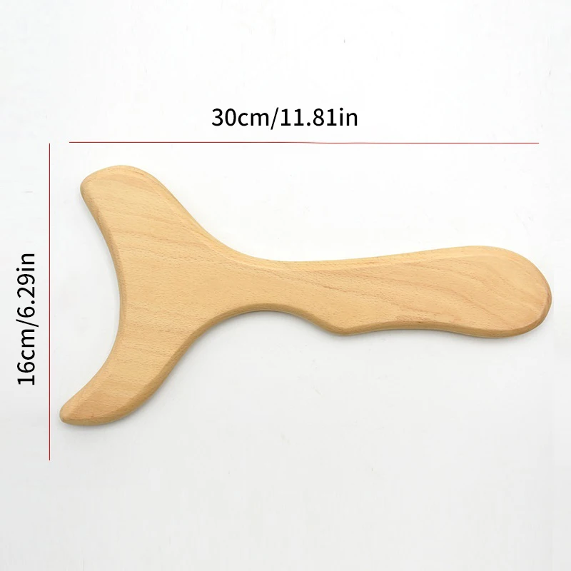 Houten Lymfedrainage Massager Peddel Handleiding Anti-Cellulitis Gua Sha Tool Spierpijn Verlichting Zacht Weefsel Therapie Apparaat