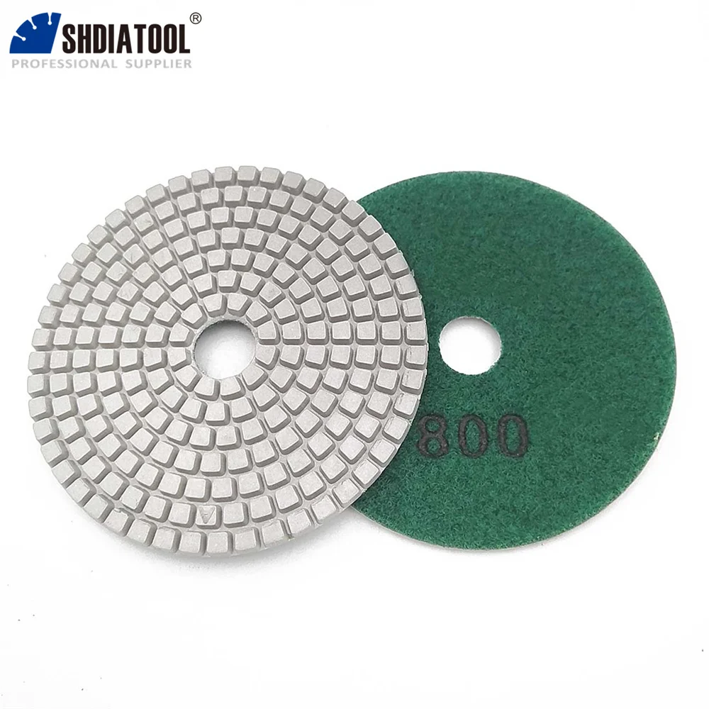 SHDIATOOL 10Pcs #800 Diameter 100mm White Resin Bond Sanding Discs 4\
