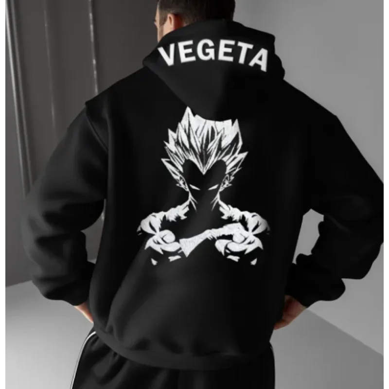 

2025 Новый свитер с капюшоном Dragon Ball, модный тренд, повседневный свитер с капюшоном и длинными рукавами в уличном стиле Y2K, Harajuku, унисекс