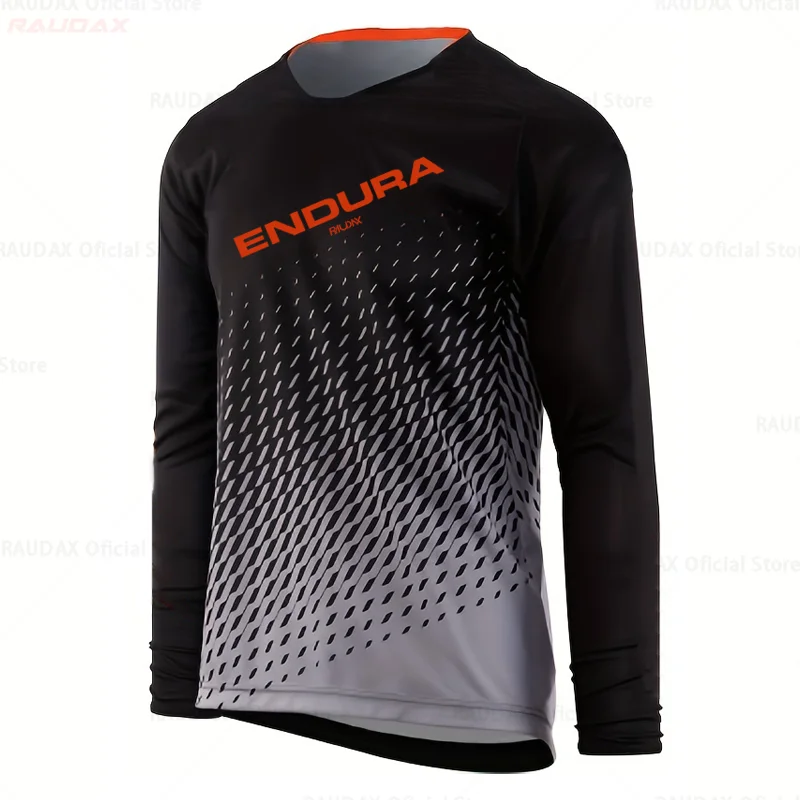 Men\'s Downhill Jerseys RAUDAX ENDURA Mountain Bike Mtb Jersey T-Shirts Offroad DH Motorcycle Jersey Motocross Sportwear Clothing