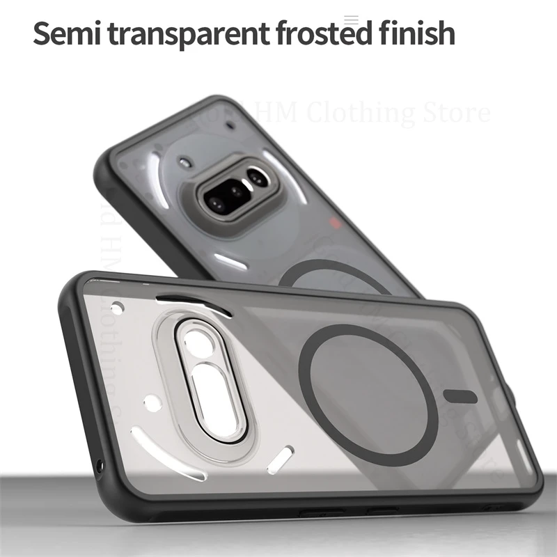 

Wireless Charger Translucent Phone Case For Nothing Phone 3A Pro Frosted Matte Shockproof Cover CMF Phone 2 Pro Nothing Phone 3a