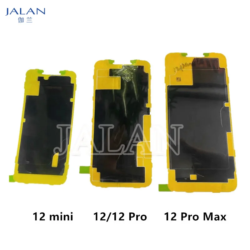 10PCS/Bag Heat Insulation Sticker Back Film for IPhone X-13 Pro Max LCD Screen Display Radiating Dissipation Black Film Parts