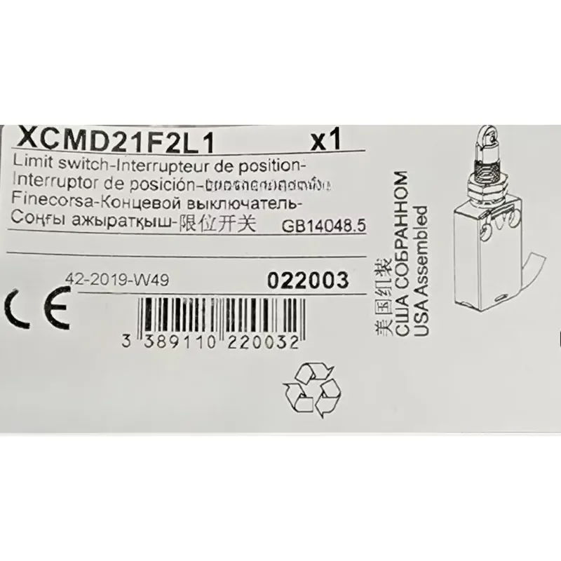 Brand New Limit switch for XCMD21F2L1 Fast delivery