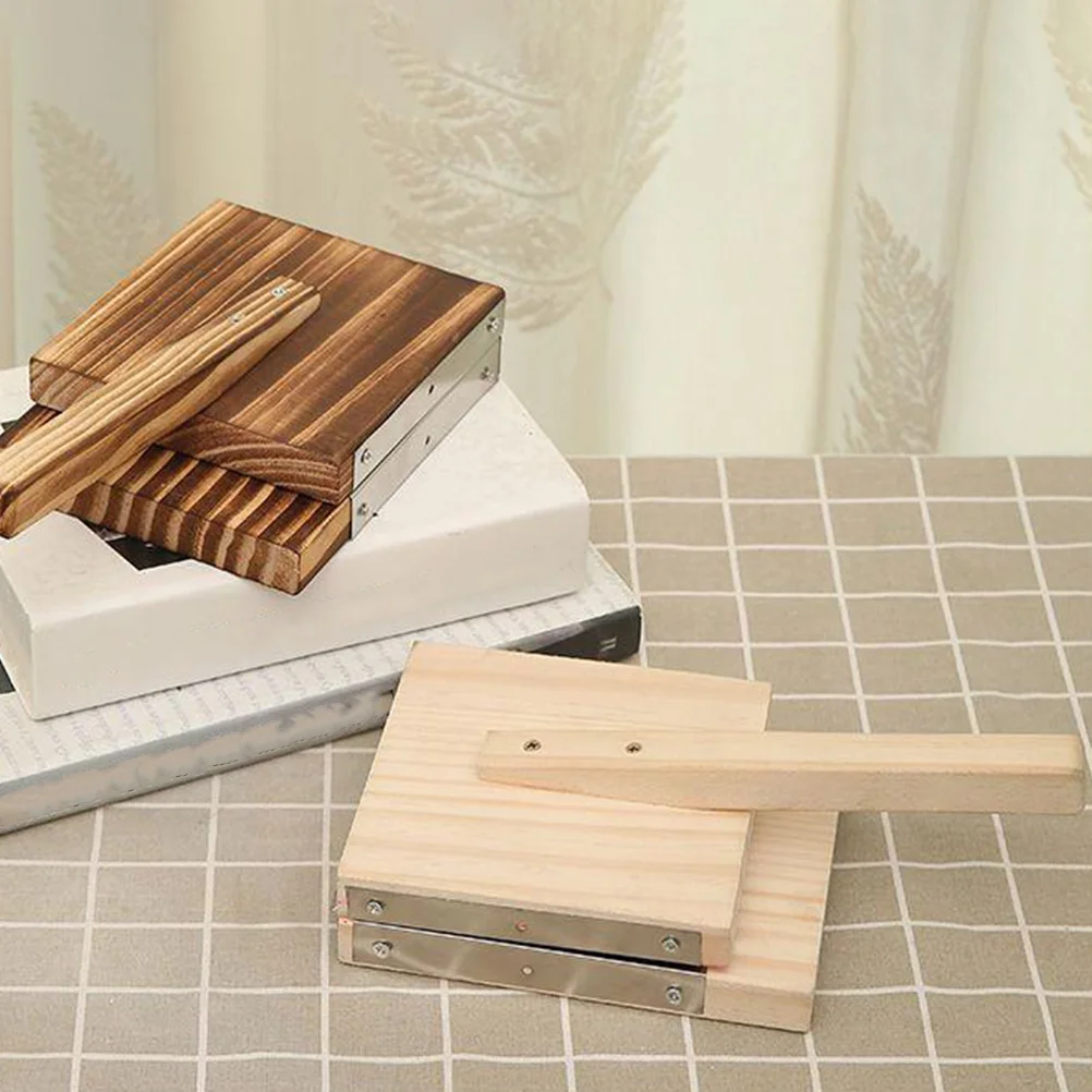 

Wooden Dumpling Presser Stainless Steel Kitchen Gadget For Dumpling Wrappers Noodles Pizza Dough Press Tool Kitchen
