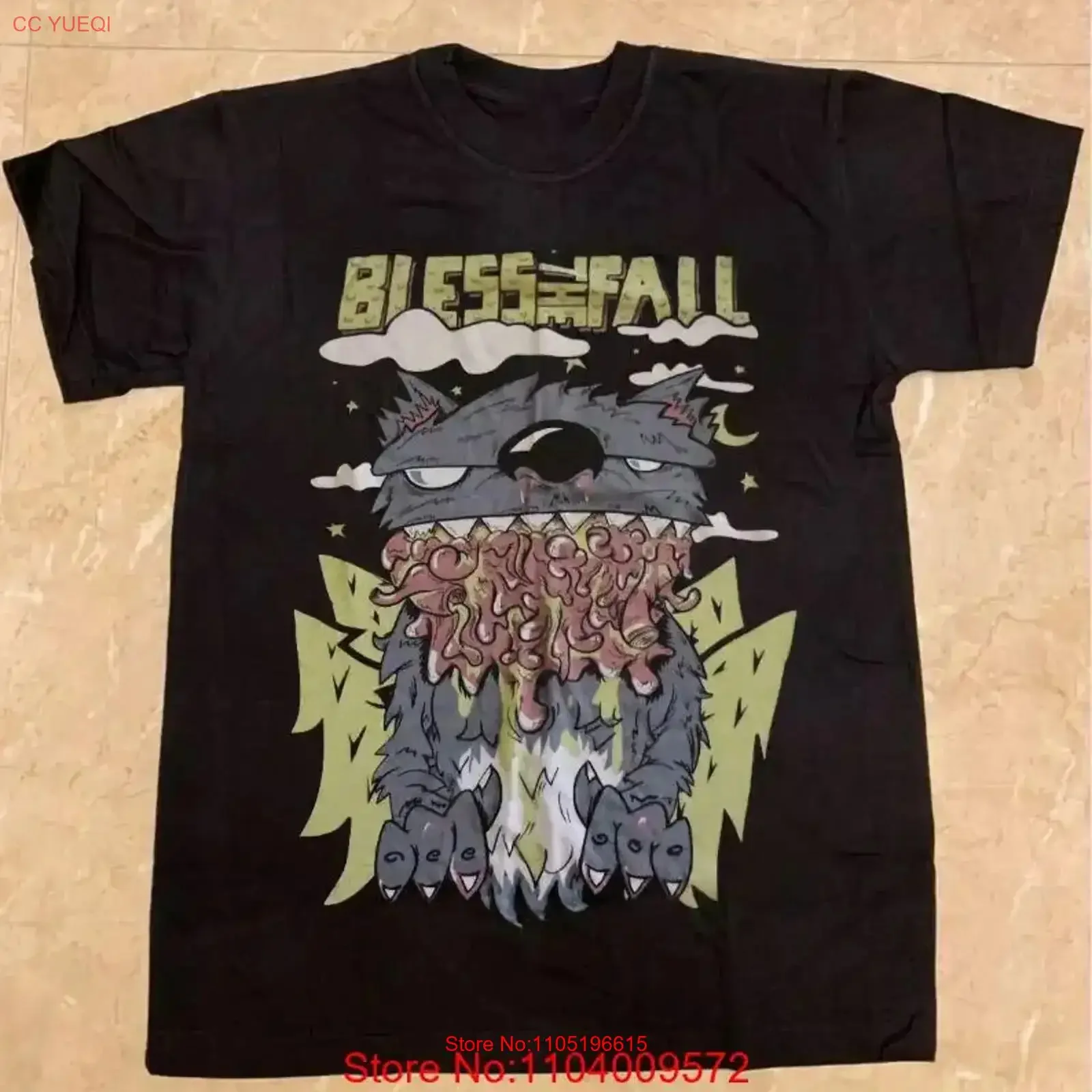 Blessthefall Band Monsters Cat Cotton For Fan S to 3XL T shirt vintage Washed designer clothes Comfortable Stretched Versatile