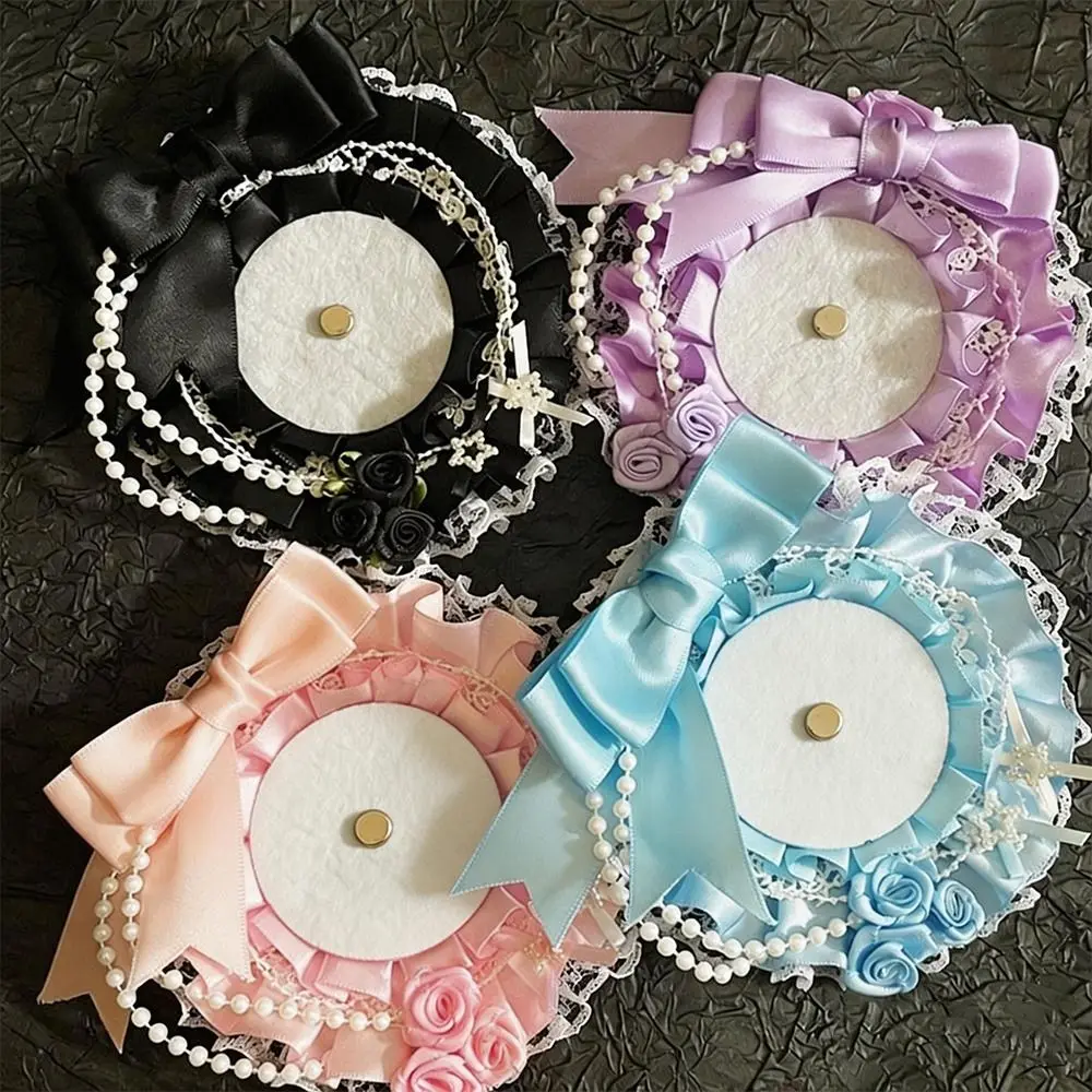 Sweet DIY Lace Card Holder Lolita Anime Lace Photocard Case Idol Display Handmade Photo Protector Case Card Storage