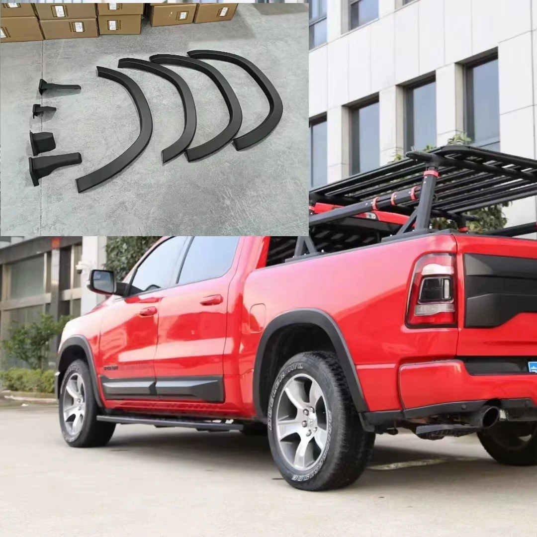 

19-24 Dodge for Ram RAM1500 Body Modification Wide Wheel Eyebrow Bighorn Cow Leaf Plate Wheel Arc Widening ABS Materialcustom