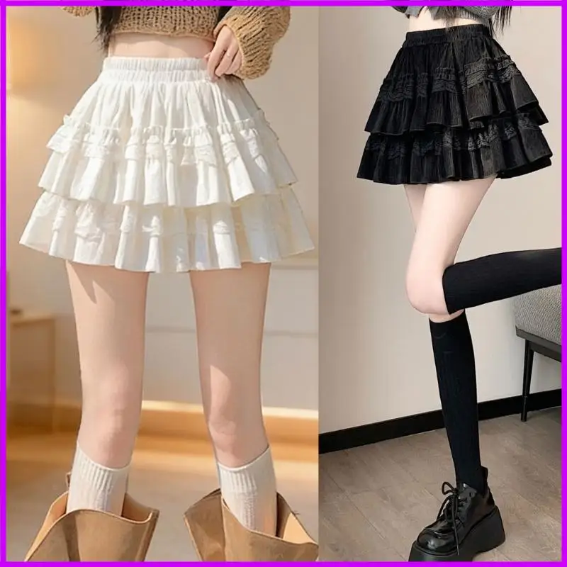 Comoda gonna in morbido velluto a svasata a pieghe, abbigliamento da donna