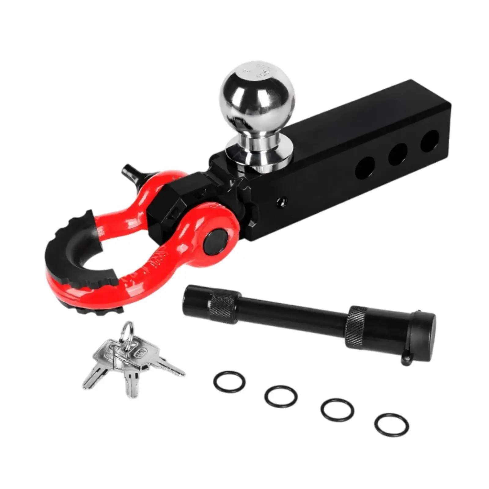 

Trailer Hitch Ball Mount for 2 inch Receiver with Tow Shackle Heavy Duty