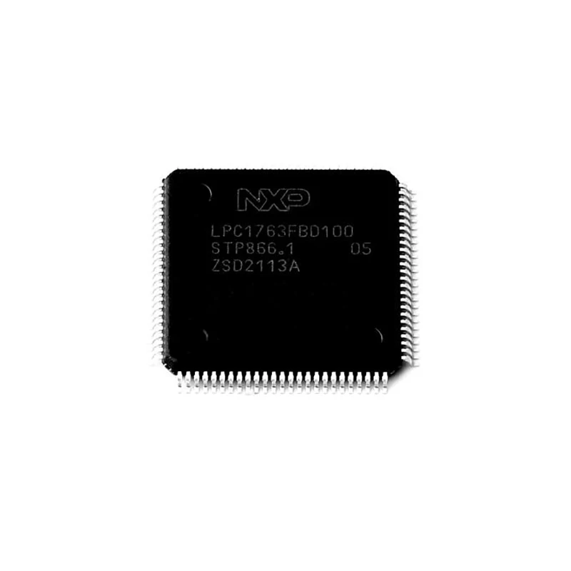 100% Original LPC1763FBD100 LPC1763FBD100K QFP-100 ARM Microcontrollers - MCU 256kB flash, 64kB SRAM, no CAN