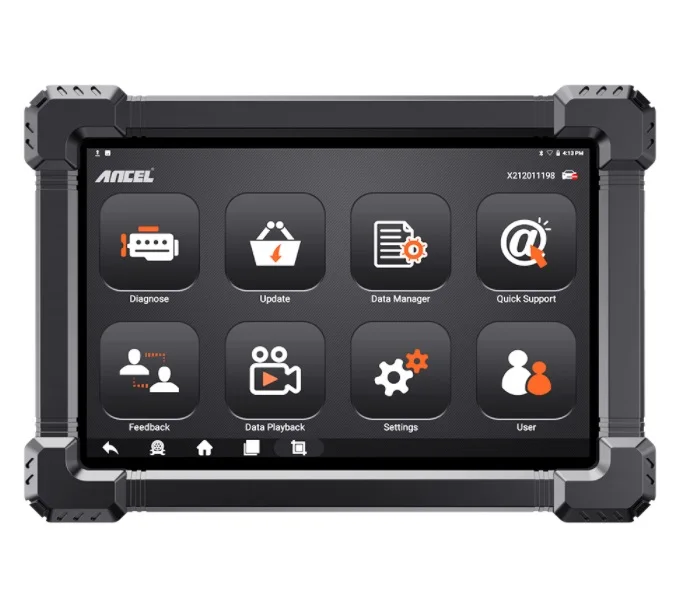 Ancel X7 HD 10 inch Android Tablet Heavy Duty Truck Full System Diagnostic Scanner Coding programming Professional Trucks Diesel