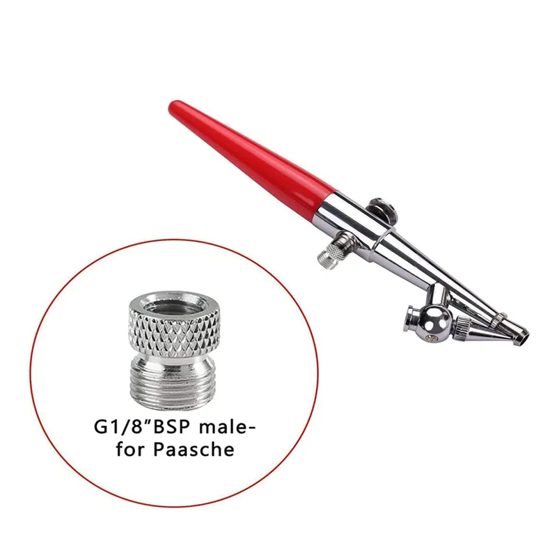 

10PCS Multi-Size Adapter Set Air Brush Fitting Connector Kit Accessories Silver Air Brush Kit For Air Compressor