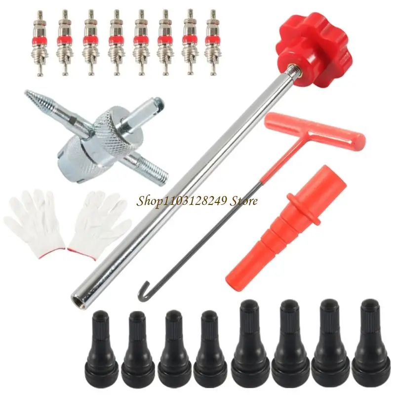 

N5KD Инструмент для замены сердечников шинных клапанов различных размеров со стальной конструкцией для транспортных средств