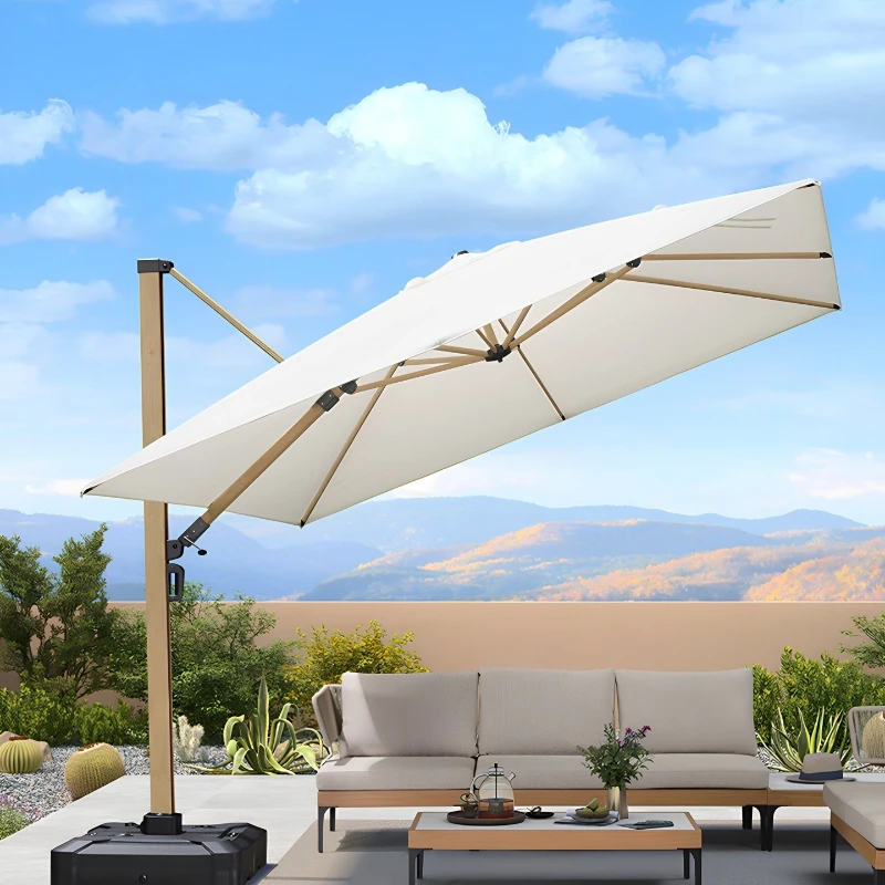 Outdoor Courtyard Parasol Terrace Outdoor Garden Courtyard Roman Umbrella Villa Outdoor Sun Umbrella