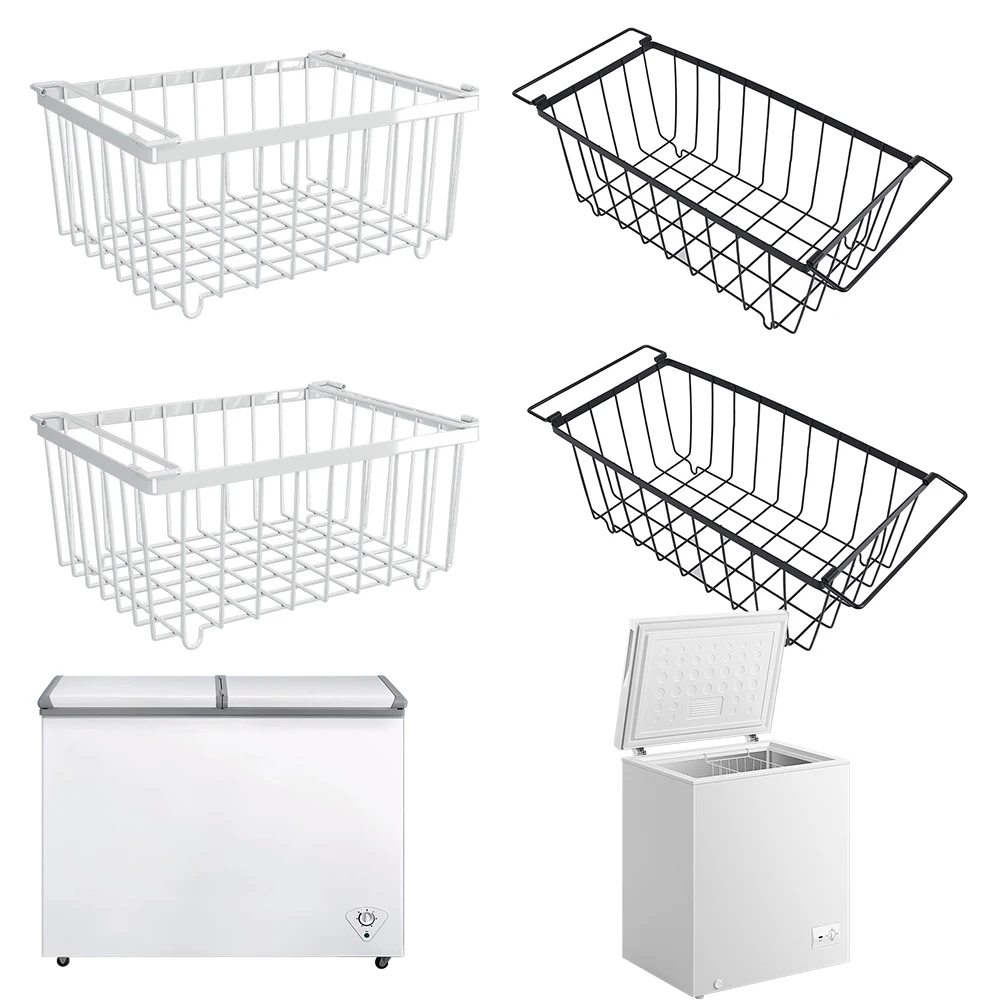 

4-пакет штабелируемых проволочных корзин, многоцелевая корзина для хранения фруктов, металлические корзины для кладовых, органайзеры и хранения