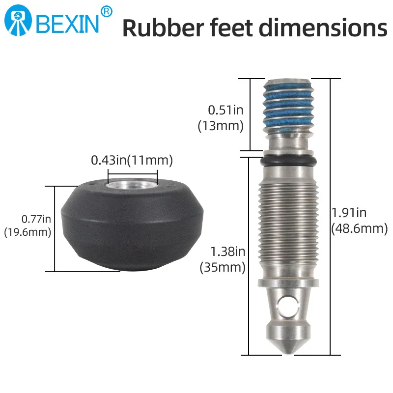 BEXIN Photography Accessories Tripod Foot Screw 3/8" Universal Screw Mini Feet Pad Spike Snow Tray Tripod Feet Pad Mat