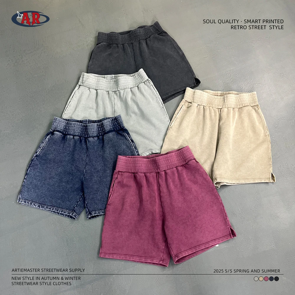 

Vintage Washed Shorts For Men Casual Retro Patchwork Women Baggy Pants Men's Clothing Summer Y2k Goth Streetwear Male Clothes
