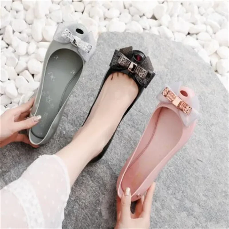 2023 Spring Summer New Women\'s Single Shoes Fashion Saturn PVC Jelly Shoes Ladies Soft Sole Beach Shoes with Fragrant