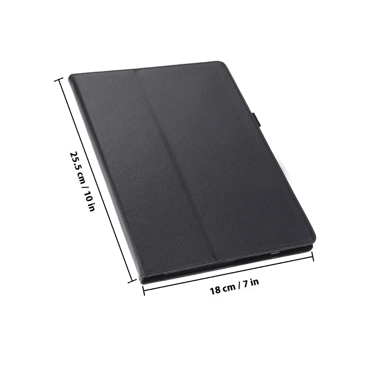 Tablet Pc Case Litchi Texture Full Coverage Stand Compatible For Lenovo Tab 4 10 Plus -X704F/N Pu Protective