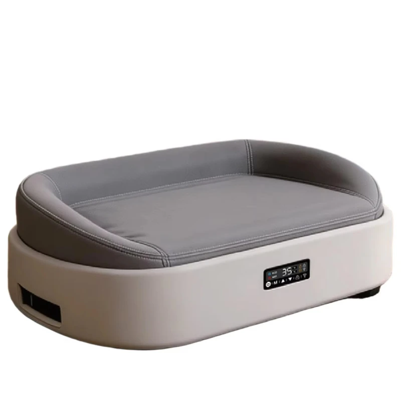 Adjustable Height Temperature-Regulating Heated Dog & Cat Pet Sofa Bed Cloth Material Rectangle Shape