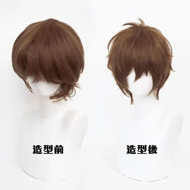 The Lost Tomb Wu Xie cosplaypruik - Fluffed Crown Craft & speciaal gemengd bruin volledig hoofdpruik