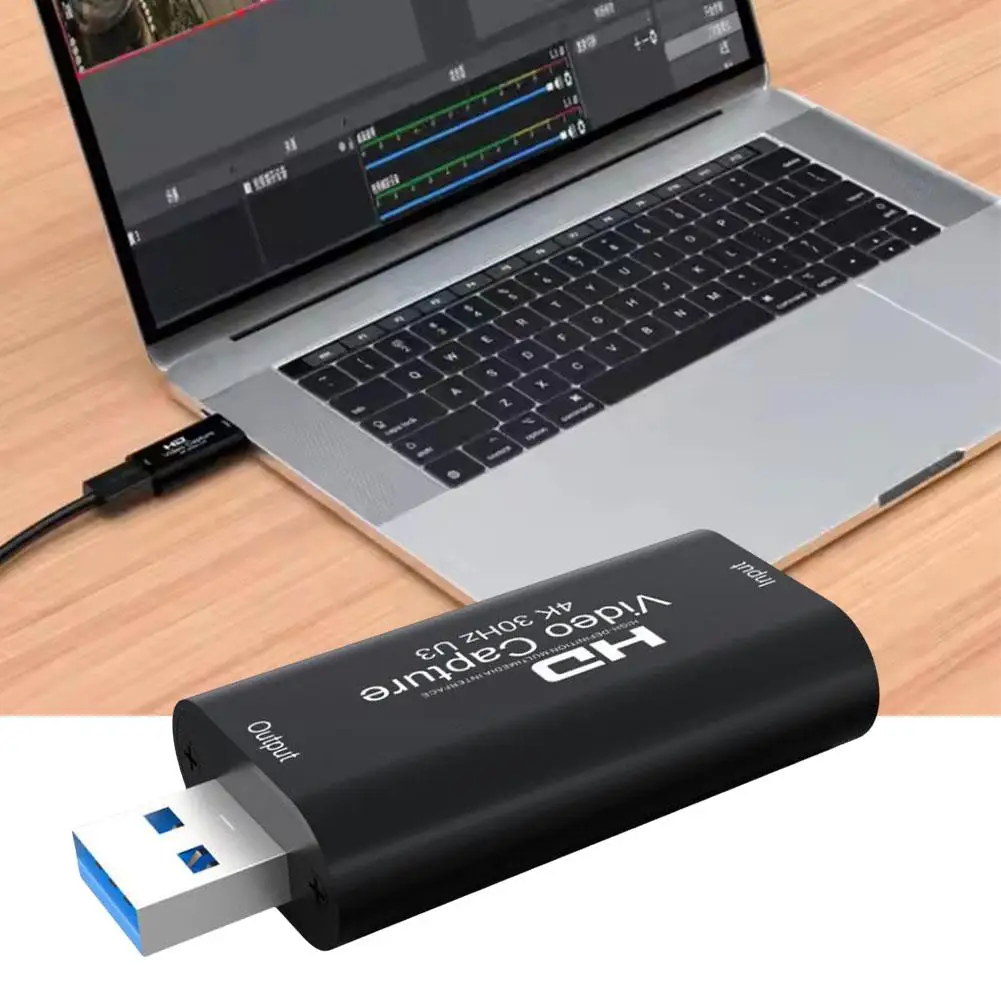 4k 30hz usb 3,0 Video-Capture-Karte HDMI-kompatible Game-Capture-Karte für ps4 DVD-Kamera PC-Aufnahme Video Live-Konverter n1v8