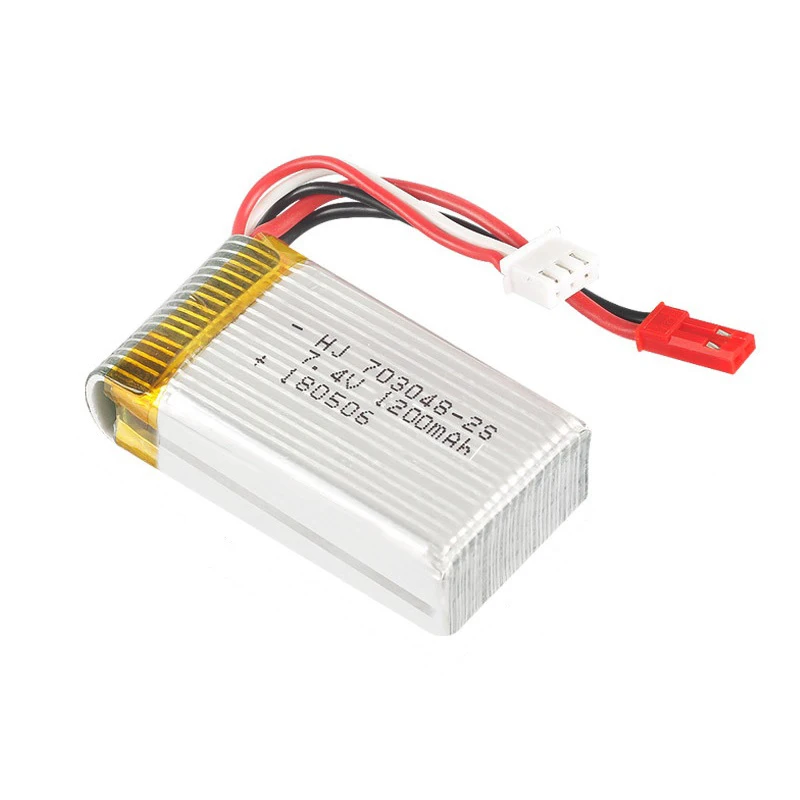 7.4V 2S 1200mAh 703048   Zestaw ładowarek Lipo do aktualizacji MJXRC X600 7.4V 1000mah 25c do zdalnie sterowanych zabawek części akumulatora