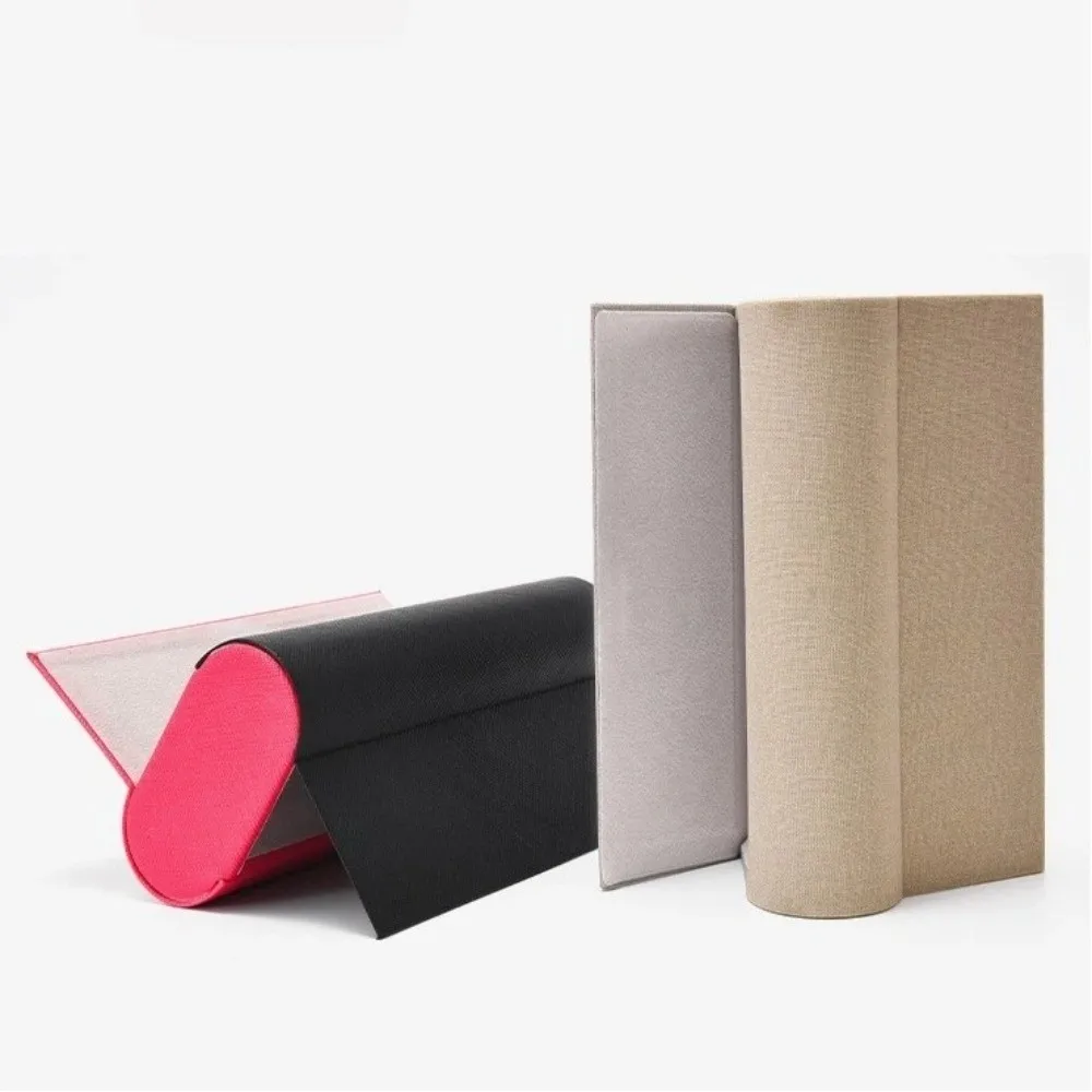 Double Layer Double Eyeglasses Case PU Leather Waterproof Eyeglasses Holder Scratch Resistant Large Capacity Sunglasses Box