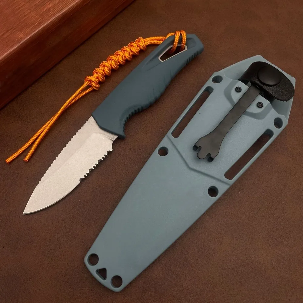 

Портативный прямой нож для выживания на открытом воздухе, прочные фиксированные ножи, лезвие D2, нейлоновая ручка, нож высокой твердости, многофункциональный инструмент для рыбалки