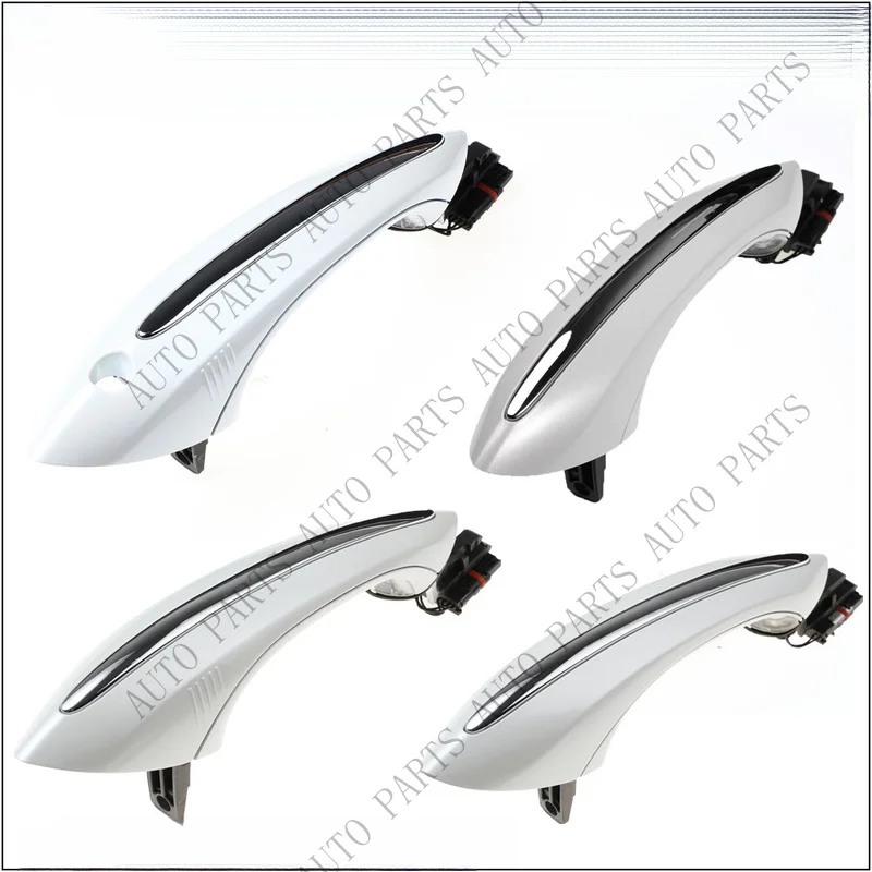 A+ 4PCS White Exterior Front + Rear Left&Right Door Handles for BMW F10 F11 F12 F13