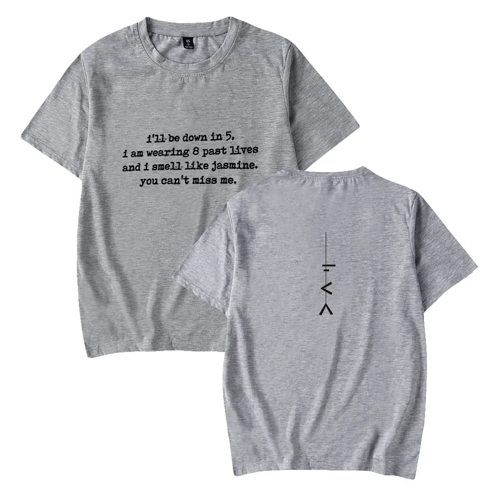 

FKA Twigs pattern printing comfortable T-shirt short-sleeved casual all-match neutral T-shirts top