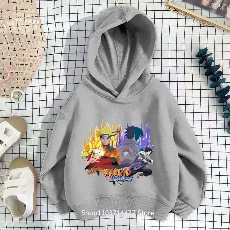 2024 Anime hoodie anak-anak hoodie katun animasi untuk anak laki-laki dan perempuan usia 3-14t