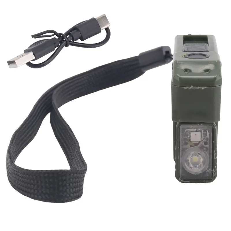 ABVG-G5 Rechargeable EDC Flashlight, 400 Lumens, Magnetic Mini Pocket-Sized Led Light With 180° Rotation RGB Dual Light