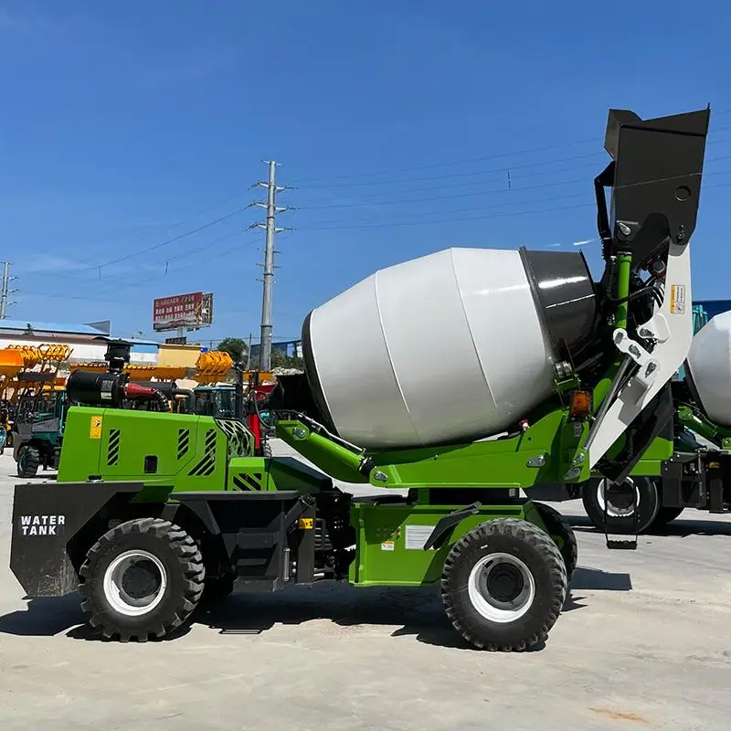 Mezclador de hormigón de elevación de carga automática diésel para la industria de la construcción de alta calidad, camión mezclador de hormigón Rc de 2,0/2,6/3,5/4 metros cúbicos