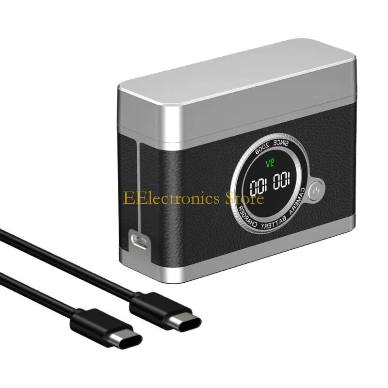 B03C High Performances Double NPW126S Battery Case 18W Power Delivery LCD Screen Safety Photography Essential