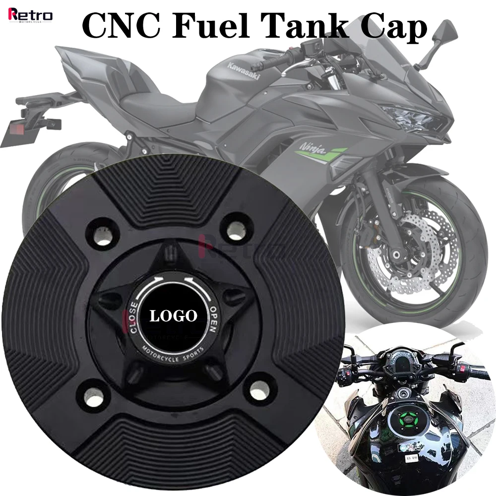 

Крышки топливных баков для мотоциклов с логотипом Ninja для KAWASAKI NINJA 650/400/500/ZX-6R Ninja650 Ninja400 Ninja500 NinjaZX-6R 2017-2025