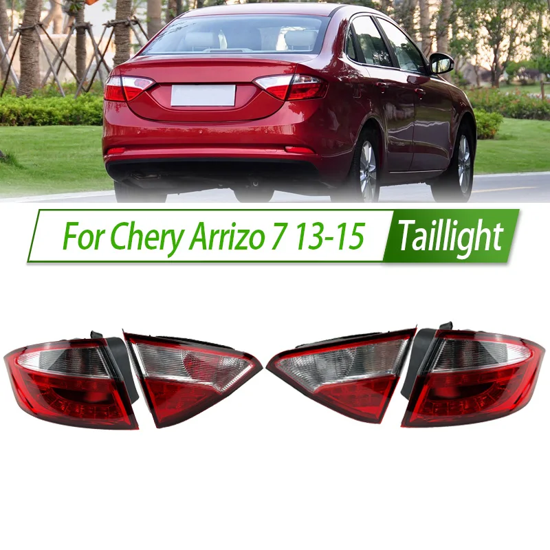 

For Chery Arrizo 7 13-15 Car Taillight Assembly OEM Style Rear Lamp with Turn Signal Reverse Light Direct Fit Replacement