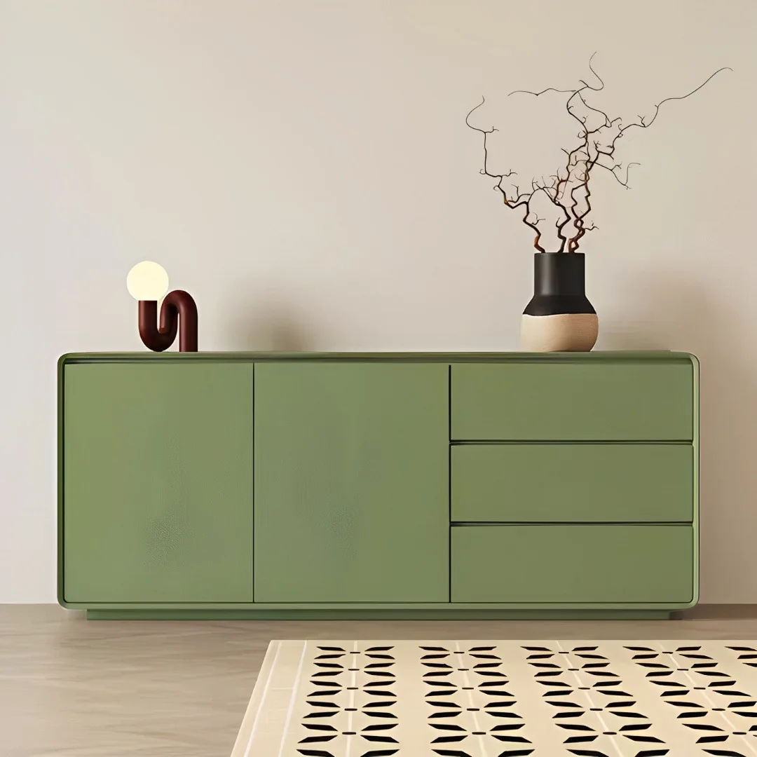 &Minimalist Modern Low Cabinet Lacquer Finish Eco-Friendly Large Capacity Office Meeting Decor Floor-Standing File Cabinet