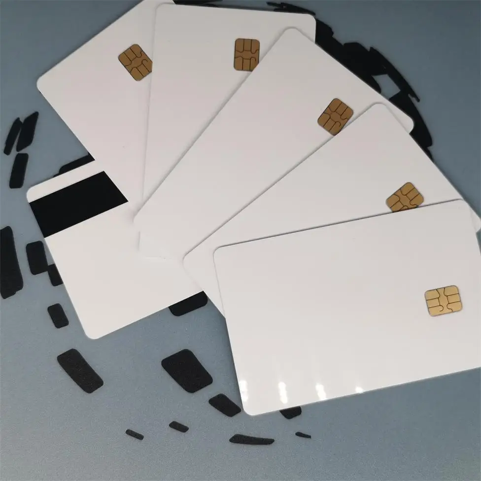 1PCS Evolis Seaory ID Card Printer For Special IC PVC White Card Chip ID Card Double-sided Film Coating 86*54mm Backed Card