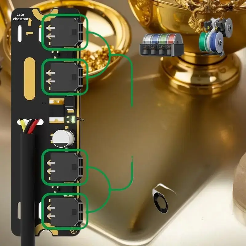 

4-Port Expansion Hub With Power Signal Protection For Bambu Lab All Series 3D Printers Accessory