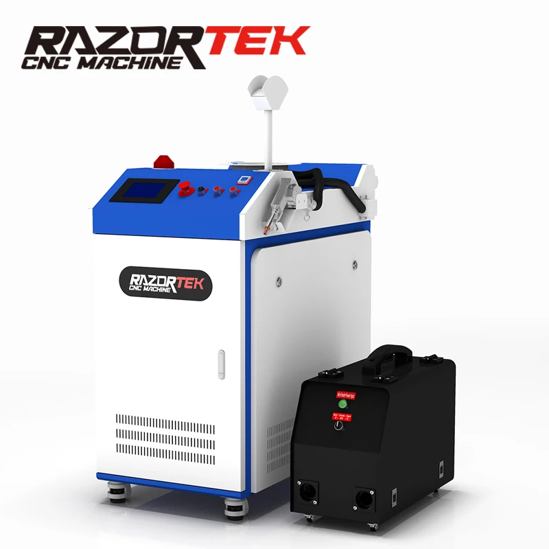 3 in 1 Laser Welding Machine Welder Cleaner Cutter Machine with Automatic Double Wire Feeder Hanwei control system