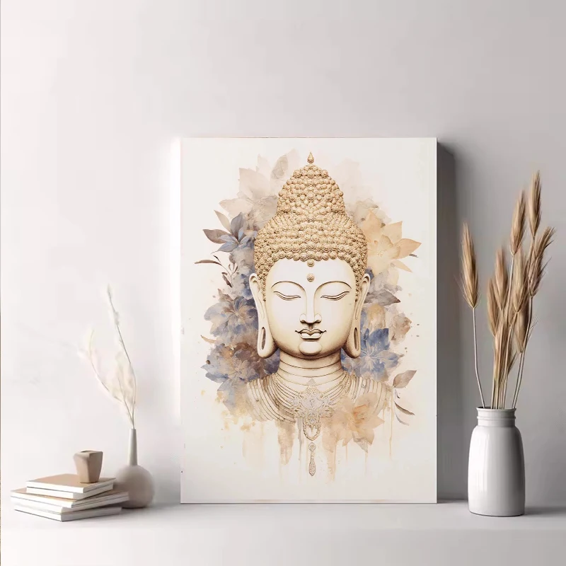 New Tree of Life & Buddha Canvas Prints Modern Buddhist Lotus & Tai Chi Yoga Wall Art