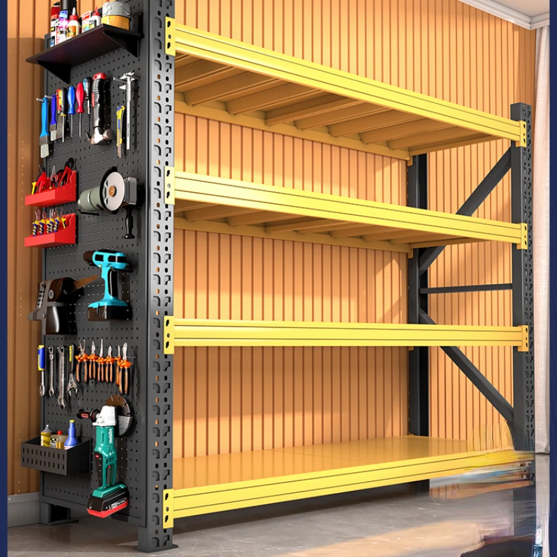 Warehouse multi-layer heavy-duty shelves Storage room Supermarket garage Express household goods rack Storage rack