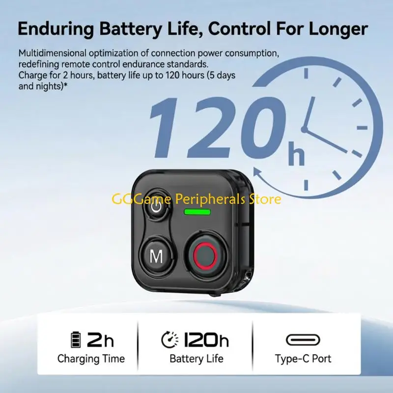 U55B Wireless Remote Shutter Release Small Camera Remote Control Plastic Texture Suitable for Multiple Home Devices Use