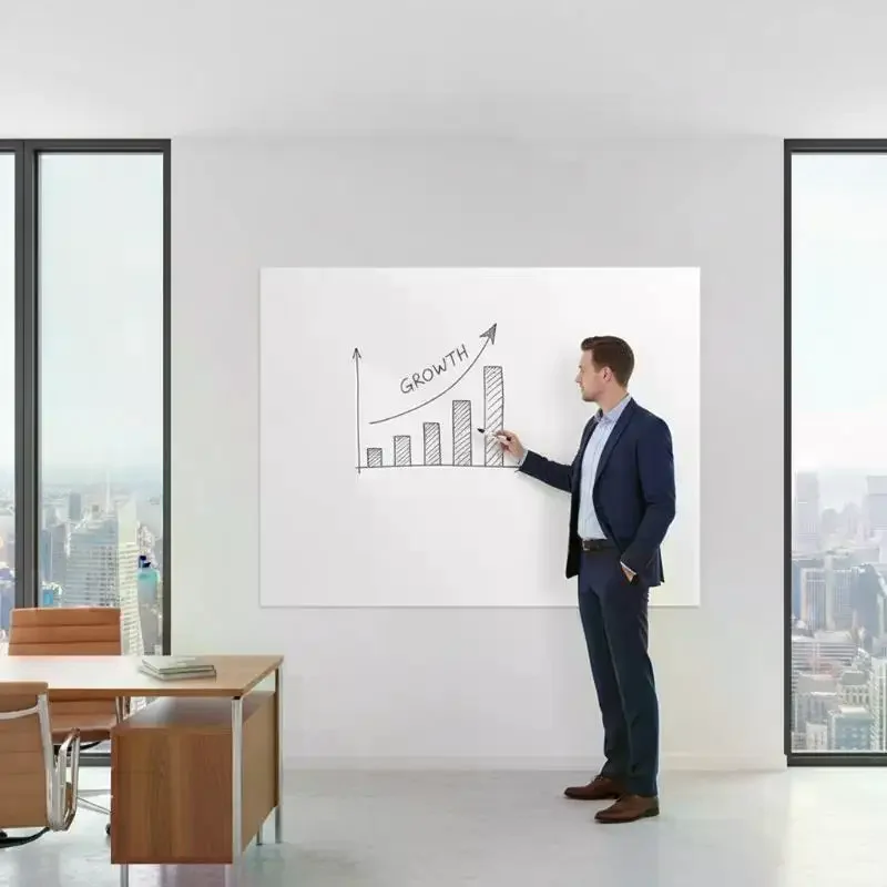 Removable Electrostatic Whiteboard Sticker - Reusable PP Erasable Drawing Board for Teaching, Graffiti & Household Applications
