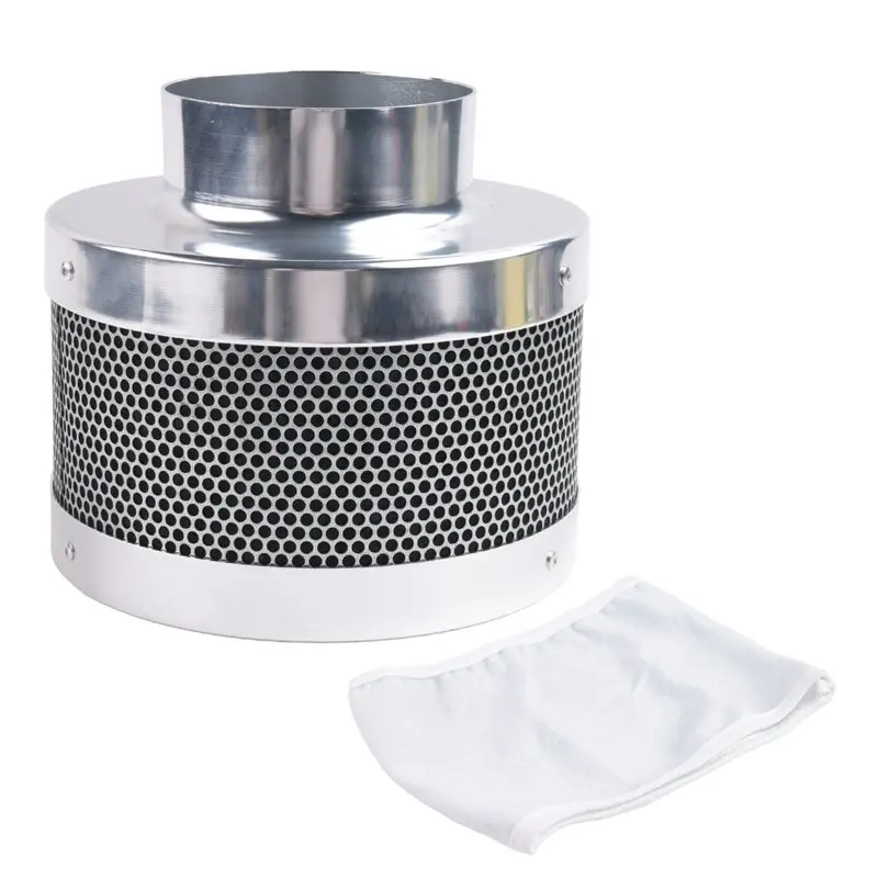 J1UL1N 4 Inch Air Carbon Filter With Charcoal Air Purifier Grow Tent Kits Odor Control Ventilation