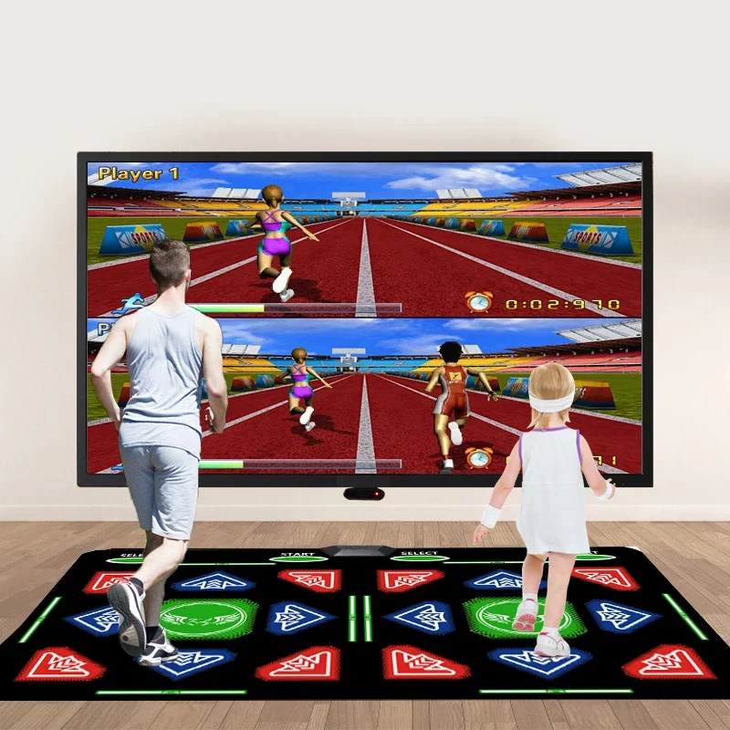 بطانية رقص من مادة قطيفة لشعبين ، مناسبة للألعاب التفاعلية العائلية والرقص والرياضة واللغز