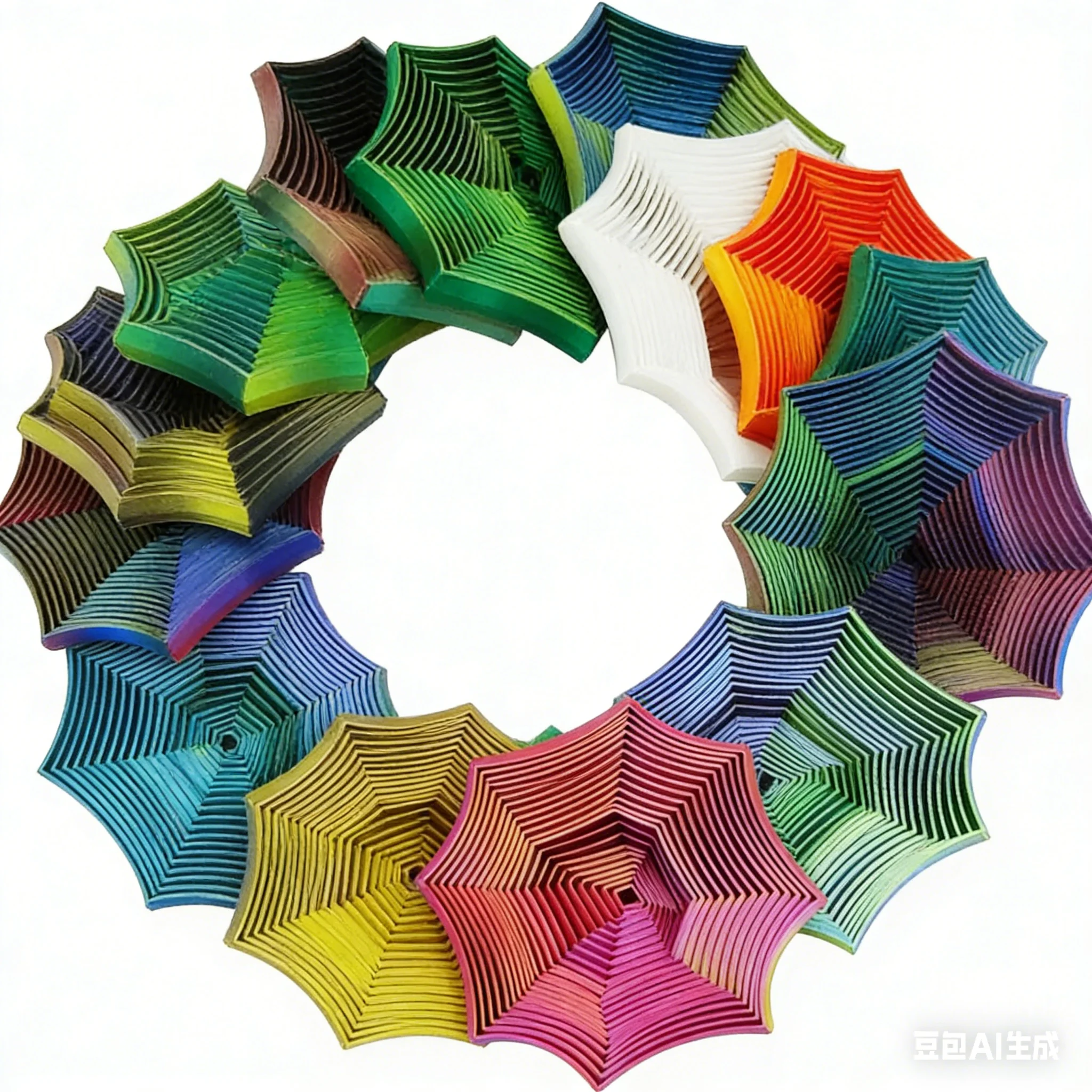 8,5 cm octogonal tourbillonnant spirale Fidget jouet Spinner outil de décompression pour enfants adultes tdah/autisme anxiété et libération de Tension